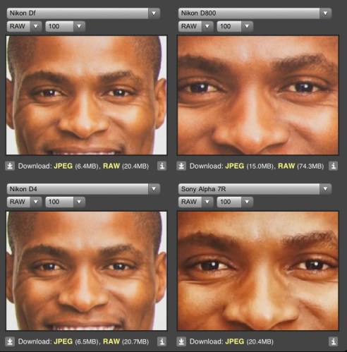 ISO 100 pada skin tone warna gelap