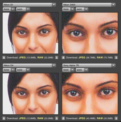 ISO 6400 Nikon DF vs Sony A7R