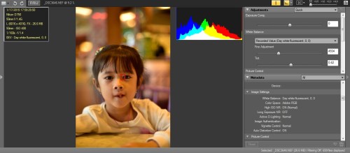 WB Day-White Fluo : Hasil warna terasa warm