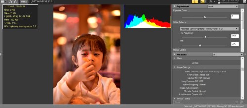 WB High temp mercury vapor : Hasil terasa magenta